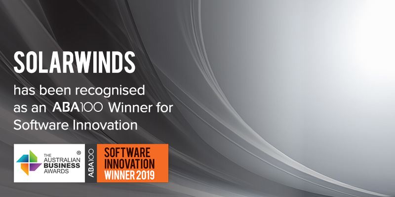 SolarWinds - ABA100 Software Innovation Awards